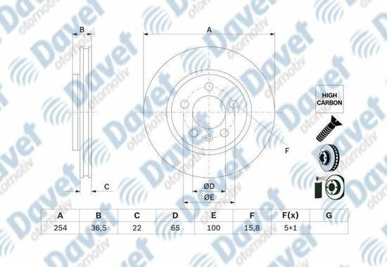 ARKA FREN DISKI VW POLO 08-13 05-14