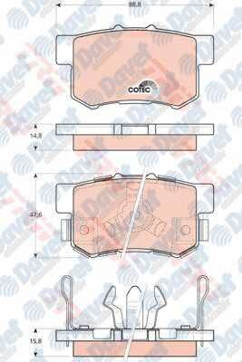 ARKA FREN BALATASI ACCORD 03> CRV II 2.2 CTDI 02>06