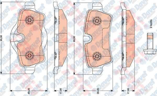 ARKA FREN BALATASI MINI COOPER R56 06> R57 08> R55 07> R58 11> R59 12> CLUBMAN COOPER S ONE WORKS