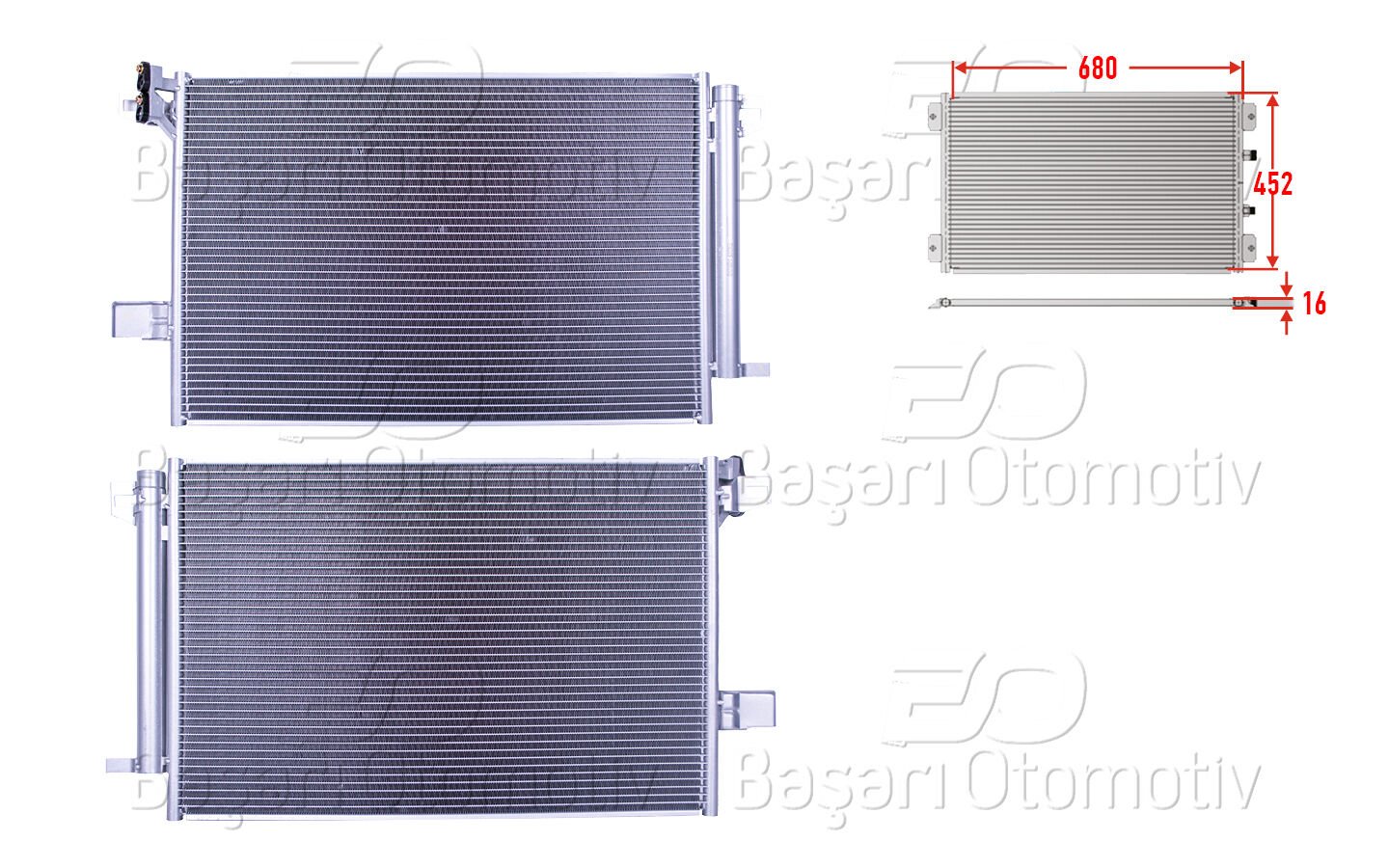KLIMA RADYATORU 680X452X16 | VW T7 CARAVELLE 7 MULTIVAN 6 2.0TDI 15 > | WISCO