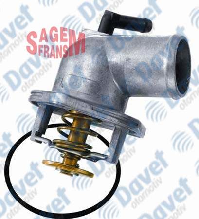 TERMOSTAT KOMPLE 92C ASTRA G - CORSA C - VECTRA B-C - MERIVA - ZAFIRA 1.4 16V - 1.6 16V