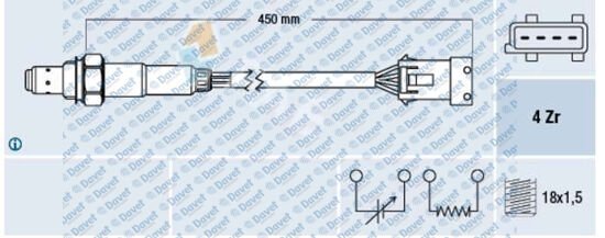 OKSIJEN SENSORU 207 1.6HDI 08> 207-208-3008-308-5008-508-PARTNER-TEPE-RCZ EP3 1.4 EP6 1.6 16V VTI TH