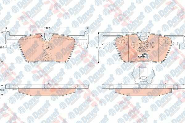 ARKA FREN BALATASI BMW 3 SERISI F30 316D - 318D - 320I - 320D - 328I 11> BMW 1 SERISI F20 116I - 116D - 118I - 120D 10>