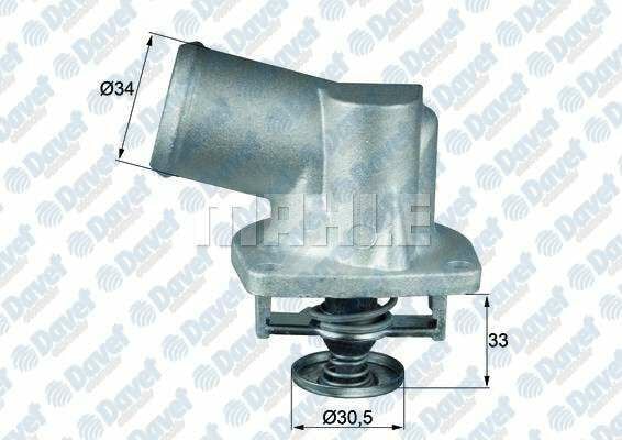 TERMOSTAT KOMPLE 92C TH6171.92 ASTRA F CORSA B TIGRA VECTRA B 1.4 16V 1.6I 16V