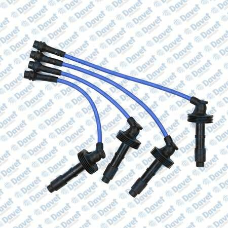 BUJI KABLOSU TAKIM MAVI SILIKON 7MM LAGUNA 2.0I 16V - SAFRANE 2.0I 16V 96-> LPG`LI ARACLARA OZEL