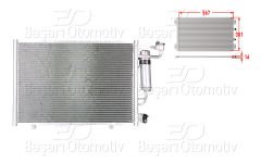KLIMA RADYATORU 567X381X16 | FORD FIESTA 1.25. 1.4 BENZIN/DIZEL 11-12 | WISCO
