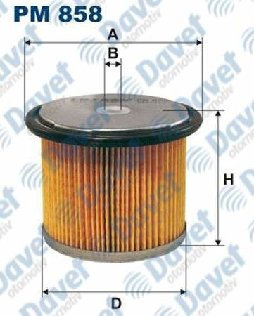 YAKIT FILTRESI PARTNER-BERLINGO-EXPERT-SCUDO-306-XARA XUD9 1.9 DIZEL / 406-XANTI-806 EVASI