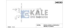 TURBO RADYATÖRÜ 345080 LOGAN MCV 04-> SANDERO 08-> 1.5DCI K9K