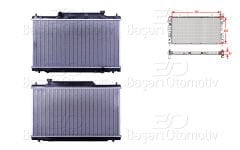 SU RADYATORU BRAZING MT 350X648X26 | HONDA CIVIC 7 (EU) 2.0i-2.0 TYPE R 01-05 | WISCO
