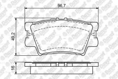 FREN BALATASI ARKA WVA 24338 TOYOTA RAV 4 III 06-11 CAMRY 06-11E.NO:0986TB3118