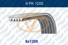 GMB 6PK1205 - KANALLI KAYIS CLIO II-III-FLUENCE-KNG-MGN II-III-SCENIC III-SYMBOL 1.5 DCI K9K