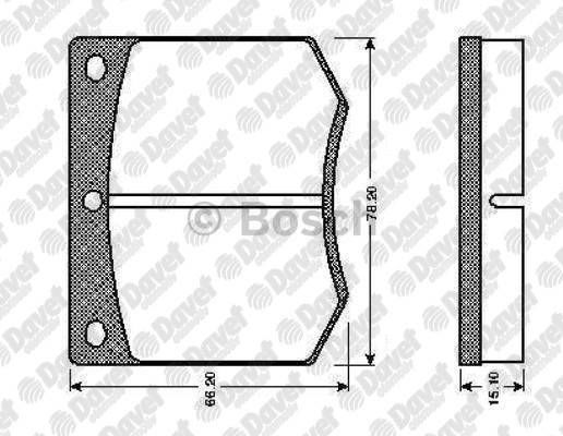 FREN BALATASI ON VWA 20491 FORD TAUNUS 80 GBS GBNS GBNS07/79-07/82 TAUNUS III GBTS GBFS CBTS GBNS02/76-07/79 E.NO:0986TB2062