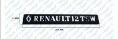 RENAULT 12 TSW ARKA YAZI