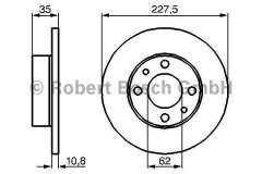 ON  FREN DISK AYNASI 4D-227.5MM M131 DKS 72>