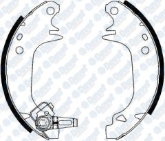 ARKA FREN BALATASI PABUC R9-R11-R5-P309 DELIK 6.0MM PERCINLI