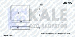 KALORIFER RADYATORU MAZDA 626 IV / MX-6 / XEDOS 6 AL/MKNK   ####