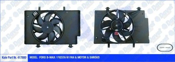 FAN MOTORU FORD B-MAX / FIESTA VI 380W 345MM FAN-MOTOR-DAVLUMBAZ
