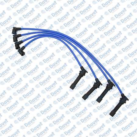 BUJI KABLOSU TAKIM MAVI SILIKON 7MM MAZDA 323 1.5I 16V - LANTIS LPG`LI ARACLARA OZEL