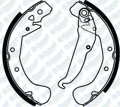 ARKA FREN BALATASI PABUCLU ASTRA F 91-98 - ASTRA G 98-05 ASTRA H 04-> COMBO 01-> VECTRA B-ZAFIRA A INCE TIP 230x42mm