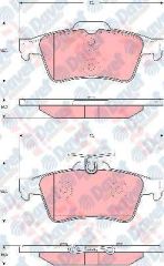 FREN BALATASI ARKA WVA 25212 C-MAX 07-10 C-MAX II 12-16 FOCUS II 04-12 FOCUS III 12-17 KUGA II 14-19 TOURNOE CONNECT 13>