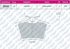 FREN BALATASI ARKA WVA 24135  PEUGEOT P407 ALL MODELS