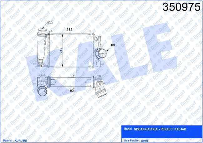 TURBO RADYATORU INTERCOOLER QASHQAI / RENAULT MEGANE IV 1.6 TCE 14->   ####