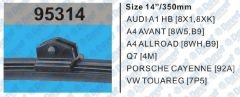 SILECEK SUPURGESI ARKA 350MM MUZ TIP APARATLI AUDI A1 HB 10- A4 AVANT 15- A4 ALLROAD 16- Q7 15- PORSCHE CAYENNE 10- VW TOUAREG 10-   ####
