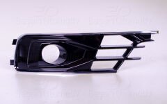 TAMPON IZGARASI SOL SISLI PIANO BLACK + KROM | AUDI A6 15 > | WISCO