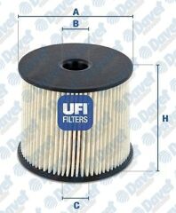 YAKIT FILTRESI PEUGEOT PARTNER P206 P307 P406 P807 EXPERT CITROEN BERLINGO C5 C8 JUMPY XANTIA XSARA FIAT SCUDO  2.0HDI DW10