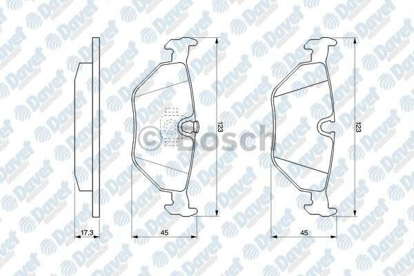 FREN BALATASI ARKA VWA 21691 BMW 5 SERISI E39 11/95-07/03
