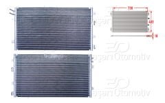 KLIMA RADYATORU 730X403X18 | CHRYSLER SEBRING 2.0 2001-2007 CHRYSLER SEBRING 2.4 2001-2007 CHRYSLER SEBRING 2.7 2001-2007 | WISCO