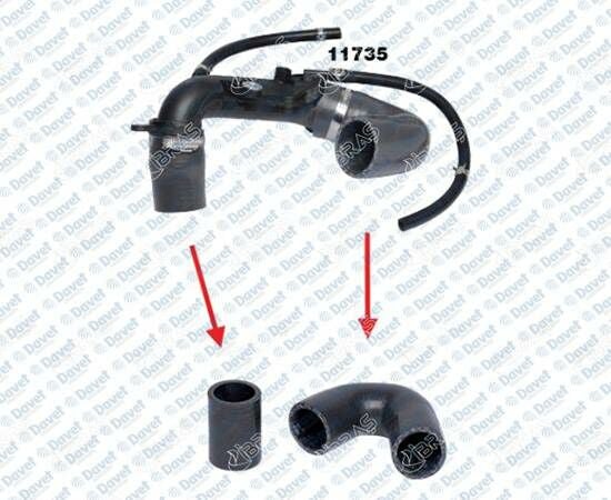 TURBO BORUSU HORTUMU 3 KAT POLYESTER KULLANILMISTIR RENAULT KANGOO II 1.5 DCI RENAULT CLIO II-CLIO III 1.5 DCI RENAULT MODUS 1.5 DCI RENAULT SYMBOL = THALIA 1.5 DCI