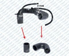 TURBO BORUSU HORTUMU 3 KAT POLYESTER KULLANILMISTIR RENAULT KANGOO II 1.5 DCI RENAULT CLIO II-CLIO III 1.5 DCI RENAULT MODUS 1.5 DCI RENAULT SYMBOL = THALIA 1.5 DCI