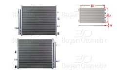 KLIMA RADYATORU 533X430,4X16 | JAGUAR XF 3.0 08> | WISCO