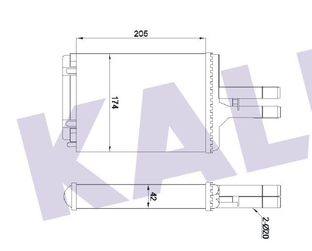KALORİFER RADYATÖRÜ 346675 VECTRA-B 96-02 KLİMALI