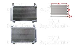 KLIMA RADYATORU 549X339X16 | TOYOTA YARIS 06> BENZIN | WISCO