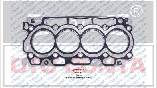 SILIKON KAPAK CONTASI CELIK MLS 1.55MM 6 DELIK PARTNER-BERLINGO 1.6 HDI 16V DV6ATED4-DV6B