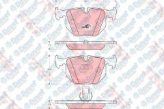 ARKA FREN BALATASI BMW E46 00-05 E38 96-01 E83 04>E53 00> R.ROVER 4.2 4.4 3.0TD6 02=12 3.6TD8 06=12