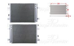 KLIMA RADYATORU 535X401X16 | DACIA DUSTER 1.5 DCI 1.6 I 2.0 I DUSTER 1.5 DCI 1.6 2.0 I LOGAN 04 > | WISCO
