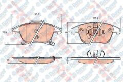 ON FREN BALATASI GALAXY - S MAX 15/> MONDEO IV 14/> 16 JANT 1.5 -2.0 ECO BOOST / 2.0TDCI