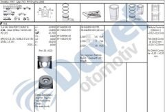 MOTOR PISTON SEGMAN 79.50MM STD FIAT LINEA DOBLO III 1.6 MTJ 105HP EURO 5