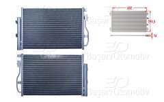 KLIMA RADYATORU 602X391,5X16 | OPEL MOKKA 1.6 BENZINLI 11> | WISCO