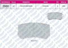 FREN BALATASI ARKA WVA 24320 HYUNDAI ACCENT ERA 07-11 I20 08-15  I30 07-12 IX20 10-> IX35 10-> SONATA 10-14 CEED 06-12 CERATO 08-> RIO 05-> SPORTAGE 04-11
