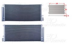 KLIMA RADYATORU 690X301X16 | OPEL MOKKA MOKKA X 1.4 12 > | WISCO