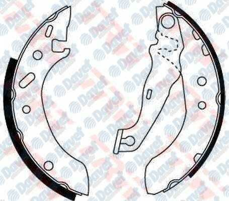 ARKA FREN BALATASI PABUC ESCORT VII 95>00 1.4 / 1.8TD / 1.6 16V FIESTA IV 1.25 / 1.3 / 1.4 16V 95>02 FORD KA 1.0 / 1.3 96>08 MAZDA 121 II 96>03