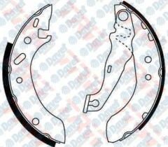 ARKA FREN BALATASI PABUC ESCORT VII 95>00 1.4 / 1.8TD / 1.6 16V FIESTA IV 1.25 / 1.3 / 1.4 16V 95>02 FORD KA 1.0 / 1.3 96>08 MAZDA 121 II 96>03