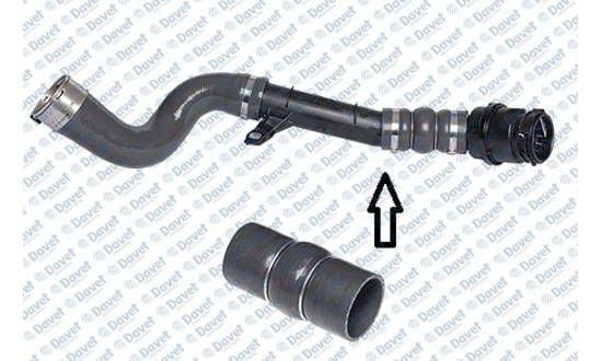 TURBO HORTUMU CLIO IV - CAPTUR - KANJAR - KANGOO - MEGANE III-IV - SCÉNIC III - TALISMAN - DUSTER - LODGY - LOGAN II - SANDERO II - QASHQAI II - CITAN {PLASTIK BORU HARIC OK ILE GOSTERILEN KUCUK HORTUM}