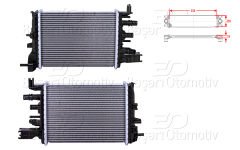 TURBO RADYATORU (INTERCOOLER) 350X658X26 | DACIA DUSTER (HM_) 1.5 dCi 17> DOKKER MPV (KE_) 1.5 Blue dCi 18> | WISCO