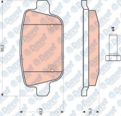 ARKA FREN BALATASI MONDEO 07>GALAXY 06>SMAX 06>VOLVO V70 08>S80 06> XC70 07> FREELANDER 06>