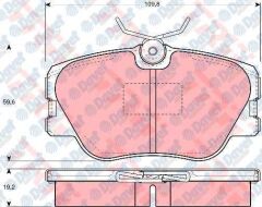 ON FREN BALATASI MERCEDES W124 200-300E- 200D-300D- E200D-E300D- 220CE-300CE 85-6.93 W201 E2.5 88-93